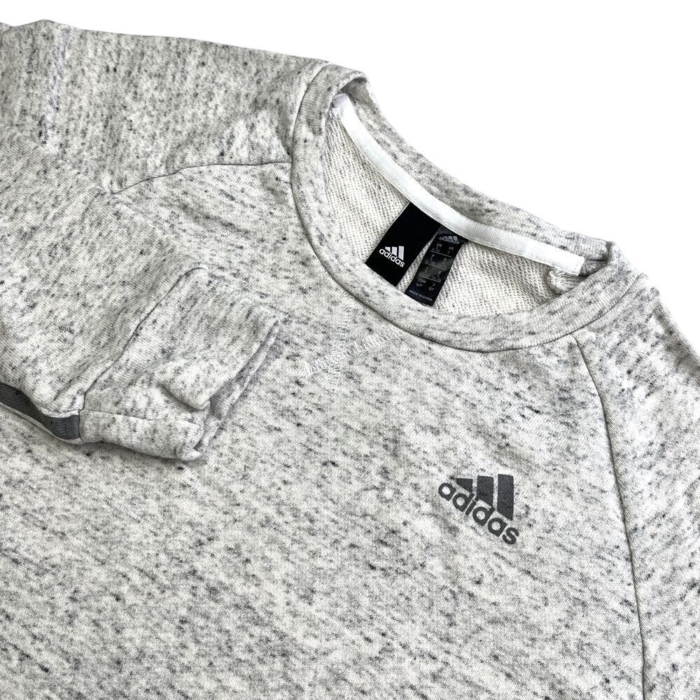 Adidas Long Sleeve Gray Crop Top Sweatshirt, Adidas Sweaters, Adidas K14